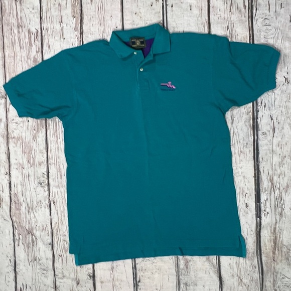 VTG Pebble Beach California 1980s Mens Polo Golfer Mens Vacation Travel Tourism - Picture 1 of 6